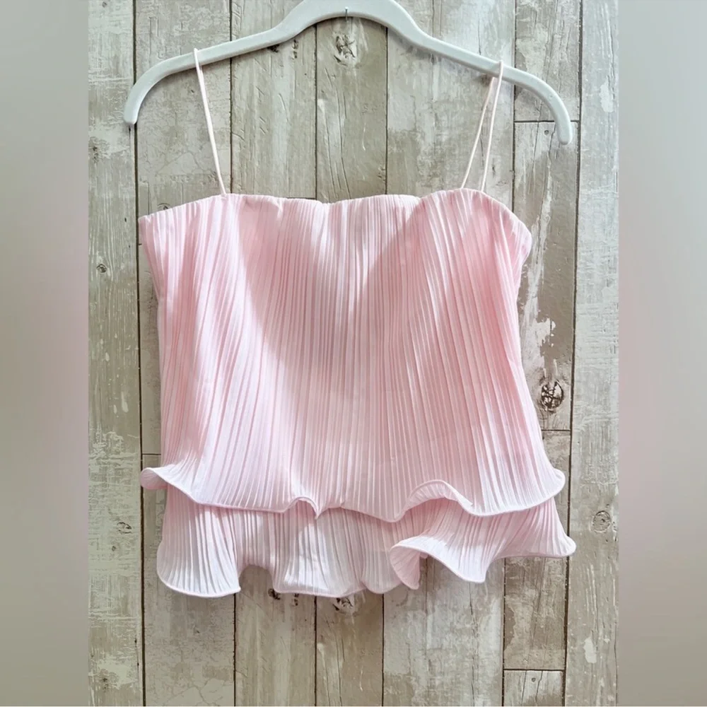 Commense Pleated Layered Ruffle Skirt Set - Picture 5 of 7